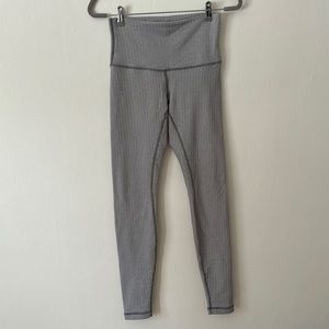Lululemon Taupe Wunder Under Leggings